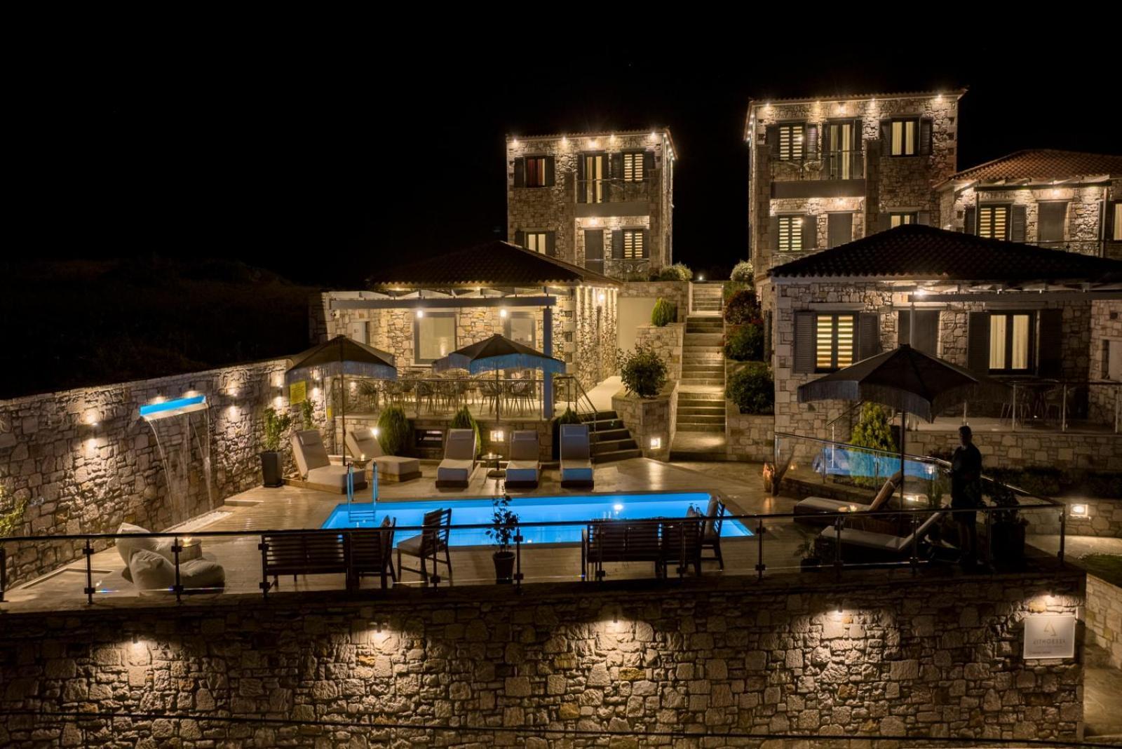Lithoessa Luxury Apartments Agios Ioannis Kaspaka Exterior foto